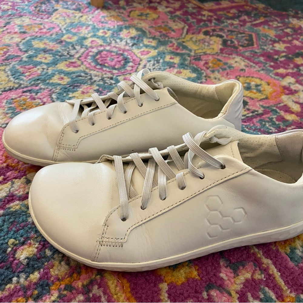 Vivo barefoot Revivo White Geo Court Sneakers